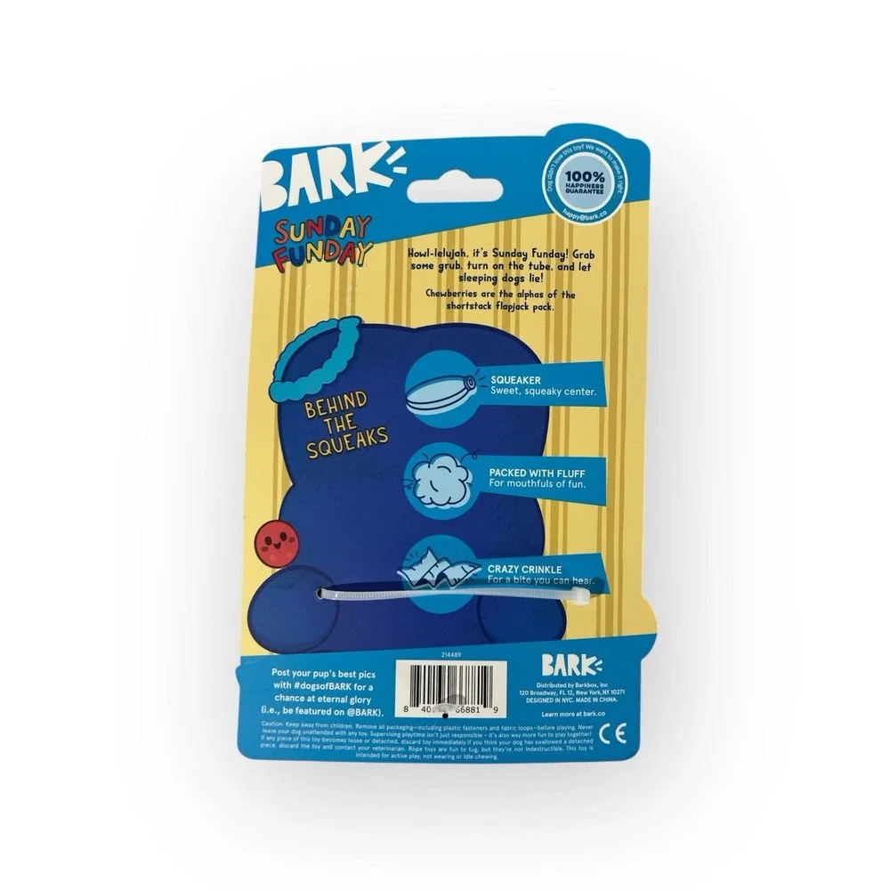 BARK BOX CHEWBERRY PANCAKES ALL DOG SIZES NEW!!